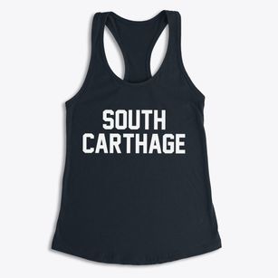 South Carthage Tennessee Classic Block Women's Racerback Tank