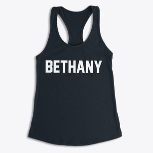 Bethany Illinois Classic Block Women's Racerback Tank