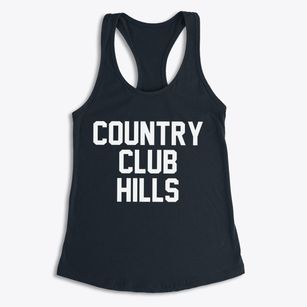 Country Club Hills Missouri Classic Block Women's Racerback Tank