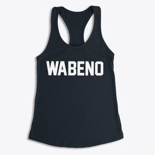 Wabeno Wisconsin Classic Block Women's Racerback Tank