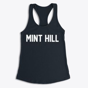 Mint Hill North Carolina Classic Block Women's Racerback Tank