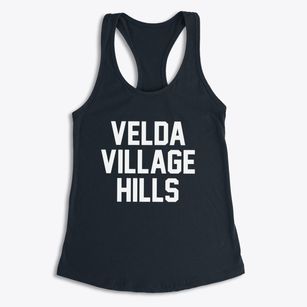 Velda Village Hills Missouri Classic Block Women's Racerback Tank