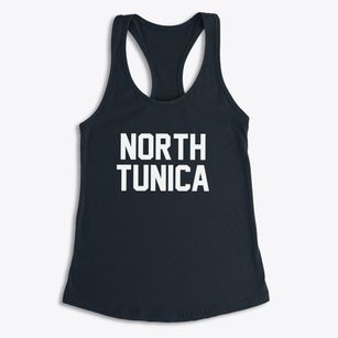 North Tunica Mississippi Classic Block Women's Racerback Tank