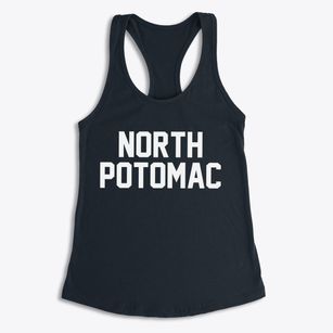 North Potomac Maryland Classic Block Women's Racerback Tank