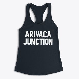 Arivaca Junction Arizona Classic Block Women's Racerback Tank