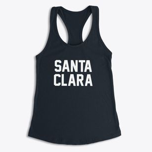 Santa Clara California Classic Block Women's Racerback Tank