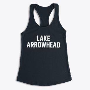 Lake Arrowhead Wisconsin Classic Block Women's Racerback Tank