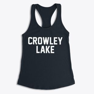 Crowley Lake California Classic Block Women's Racerback Tank