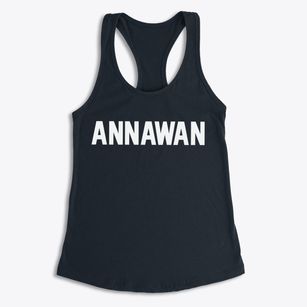 Annawan Illinois Classic Block Women's Racerback Tank