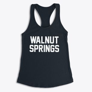 Walnut Springs Texas Classic Block Women's Racerback Tank