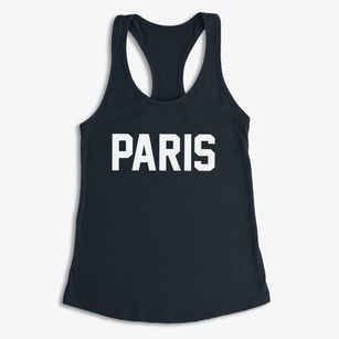 Paris Pennsylvania Classic Block Women's Racerback Tank