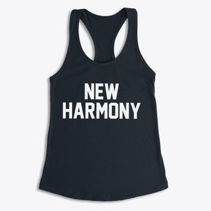 New Harmony Indiana Classic Block Women's Racerback Tank