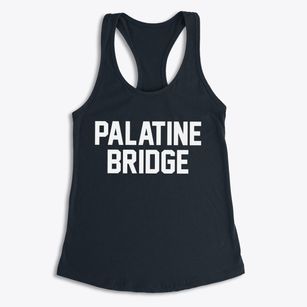 Palatine Bridge New York Classic Block Women's Racerback Tank