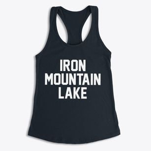 Iron Mountain Lake Missouri Classic Block Women's Racerback Tank
