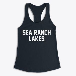 Sea Ranch Lakes Florida Classic Block Women's Racerback Tank