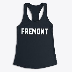 Fremont Iowa Classic Block Women's Racerback Tank