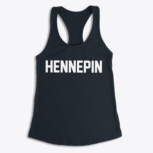 Hennepin Illinois Classic Block Women's Racerback Tank