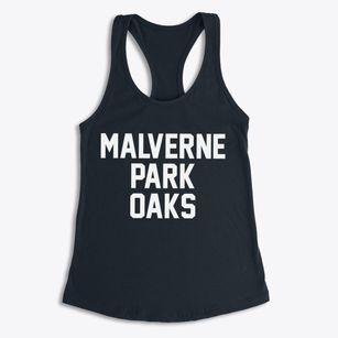 Malverne Park Oaks New York Classic Block Women's Racerback Tank
