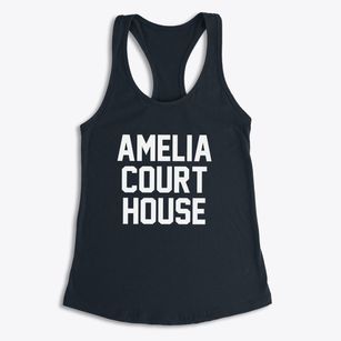 Amelia Court House Virginia Classic Block Women's Racerback Tank