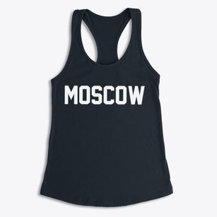 Moscow Wisconsin Classic Block Women's Racerback Tank