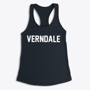 Verndale Minnesota Classic Block Women's Racerback Tank