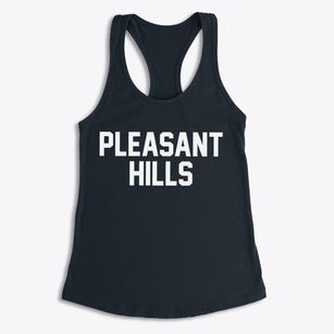 Pleasant Hills Ohio Classic Block Women's Racerback Tank