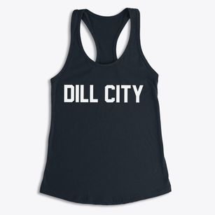 Dill City Oklahoma Classic Block Women's Racerback Tank