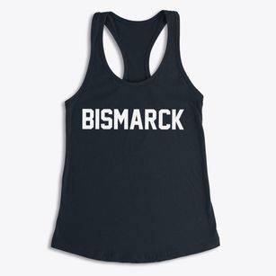Bismarck Illinois Classic Block Women's Racerback Tank