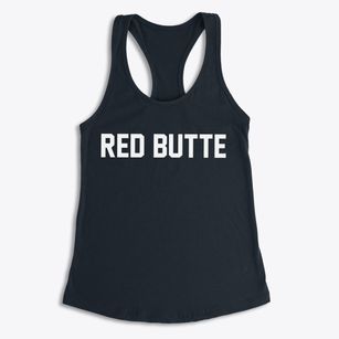Red Butte Wyoming Classic Block Women's Racerback Tank