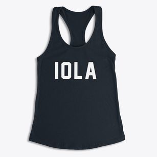 Iola Texas Classic Block Women's Racerback Tank