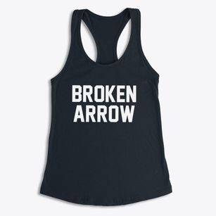 Broken Arrow Oklahoma Classic Block Women's Racerback Tank