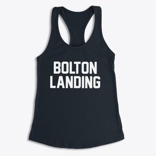 Bolton Landing New York Classic Block Women's Racerback Tank