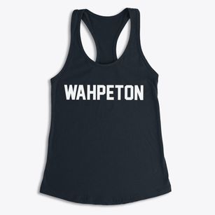 Wahpeton Iowa Classic Block Women's Racerback Tank