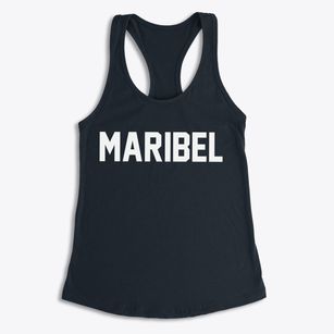 Maribel Wisconsin Classic Block Women's Racerback Tank