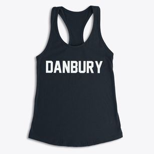 Danbury Iowa Classic Block Women's Racerback Tank