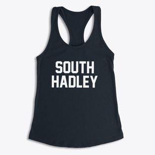 South Hadley Massachusetts Classic Block Women's Racerback Tank
