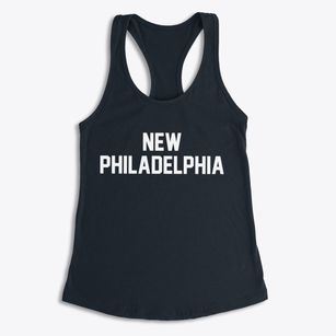 New Philadelphia Ohio Classic Block Women's Racerback Tank