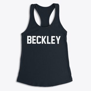 Beckley West Virginia Classic Block Women's Racerback Tank