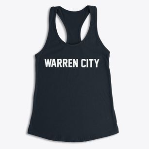 Warren City Texas Classic Block Women's Racerback Tank