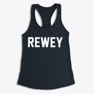 Rewey Wisconsin Classic Block Women's Racerback Tank