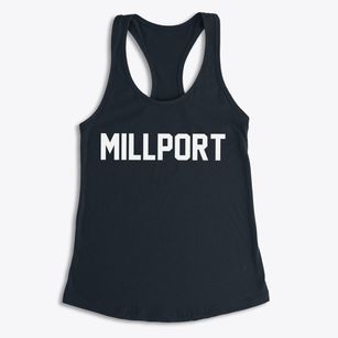 Millport New York Classic Block Women's Racerback Tank