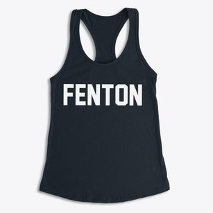Fenton Iowa Classic Block Women's Racerback Tank