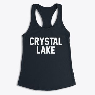 Crystal Lake Iowa Classic Block Women's Racerback Tank