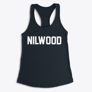 Nilwood Illinois Classic Block Women's Racerback Tank