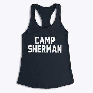 Camp Sherman Oregon Classic Block Women's Racerback Tank