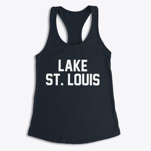 Lake St. Louis Missouri Classic Block Women's Racerback Tank