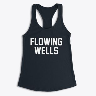 Flowing Wells Arizona Classic Block Women's Racerback Tank