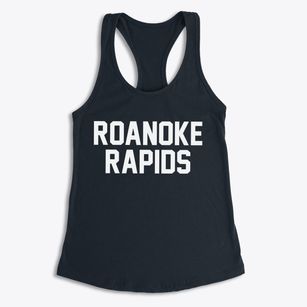 Roanoke Rapids North Carolina Classic Block Women's Racerback Tank