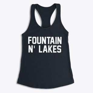 Fountain N' Lakes Missouri Classic Block Women's Racerback Tank