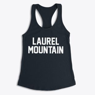 Laurel Mountain Pennsylvania Classic Block Women's Racerback Tank